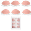 Set of false eyelashes with a packaging box on a white background